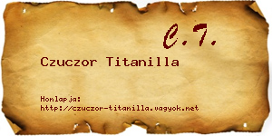 Czuczor Titanilla névjegykártya